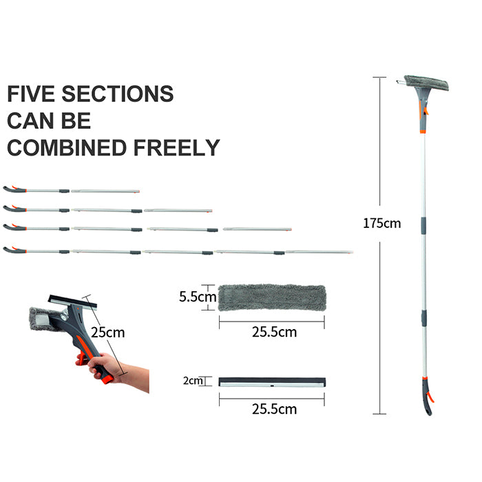 Clear Swipe Pro™ - Stergator de geamuri cu pulverizator 3 in 1