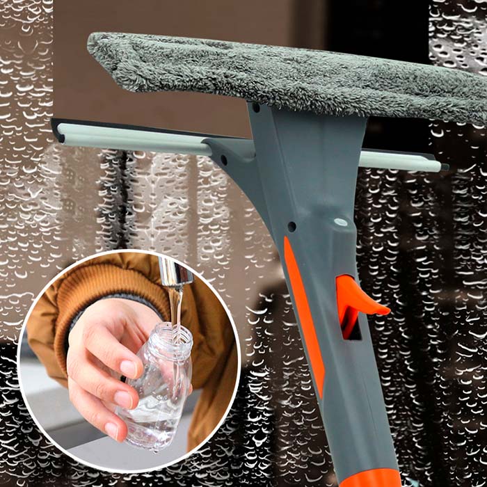 Clear Swipe Pro™ - Stergator de geamuri cu pulverizator 3 in 1